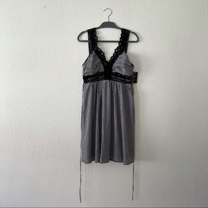 Sexy Wrapper Black & white  v neck Checkered dress